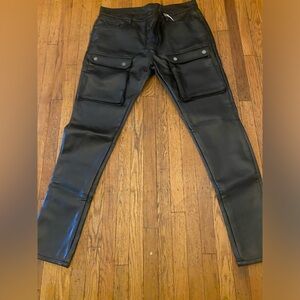 MNML LA jeans baggy jeans only tried on never worn . Leather